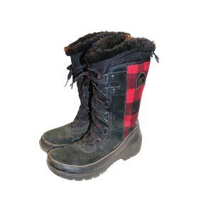 🔴 LAST CHANCE 🔴  Sorel Tivoli III Tall Red Plaid Winter Snow Boots